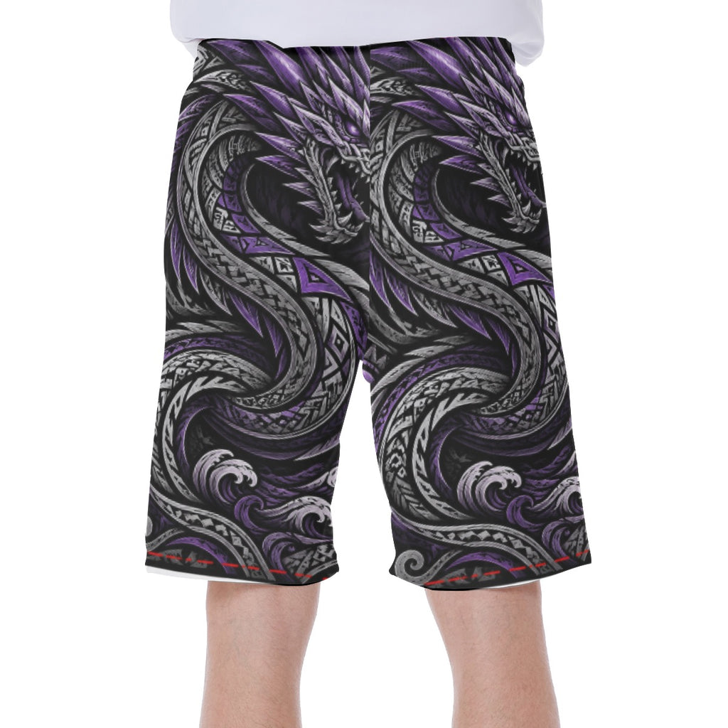All-Over Print Men‘s Beach Shorts With Lining