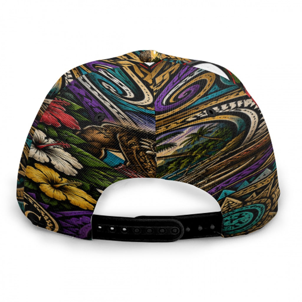Baseball Cap With Flat Brim