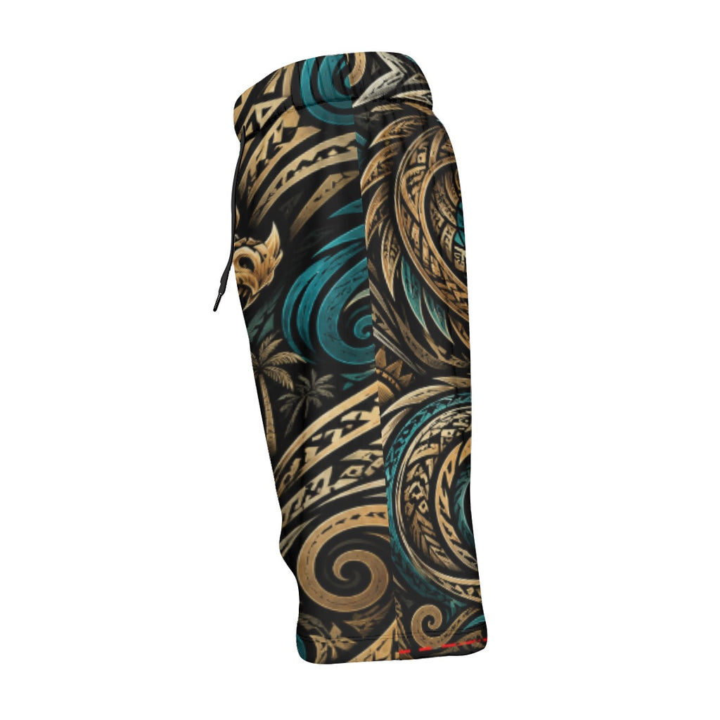 All-Over Print Men‘s Beach Shorts With Lining
