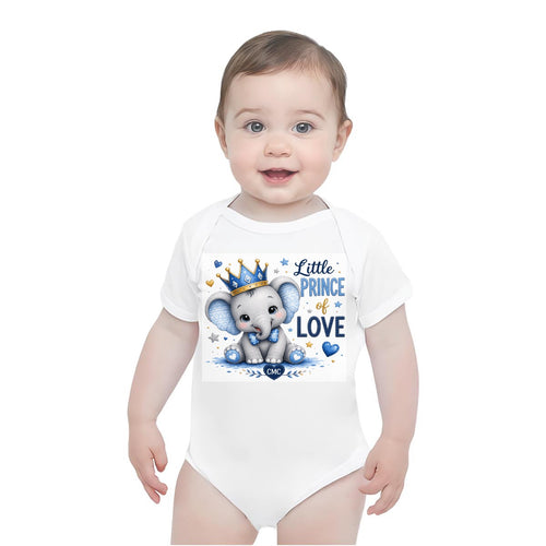 "Little Prince of Love" Baby Onesie | Printed in USA | 190GSM