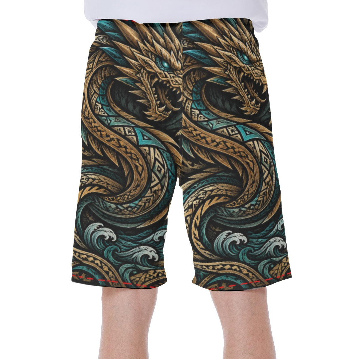All-Over Print Men‘s Beach Shorts With Lining
