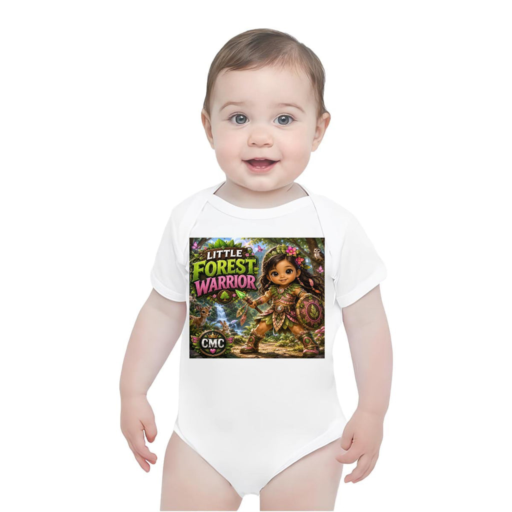 Baby Short-Sleeve Onesie Printed in USA| 190GSM Front DTF