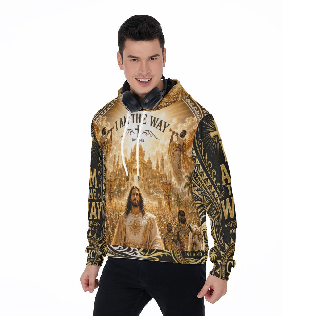 All-Over Print Men's Thicken Pullover Hoodie