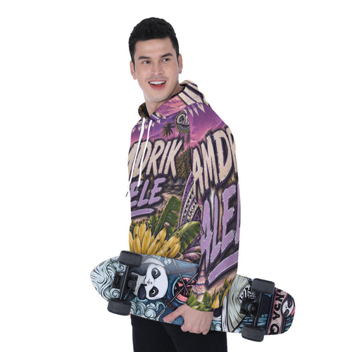 All-Over Print Men's Heavy Fleece Raglan Hoodie