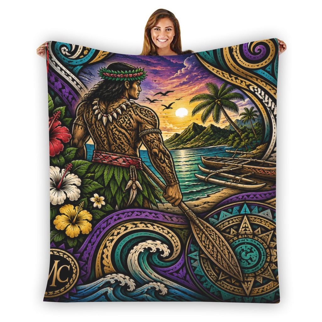 Single-Side Printing Flannel Blanket