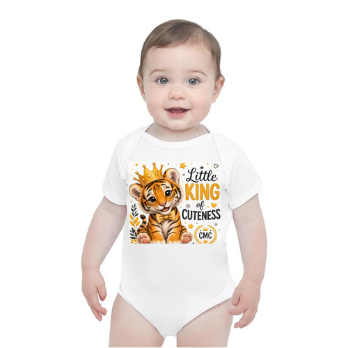"Little King of Cuteness" Baby Onesie | Printed in USA | 190GSM