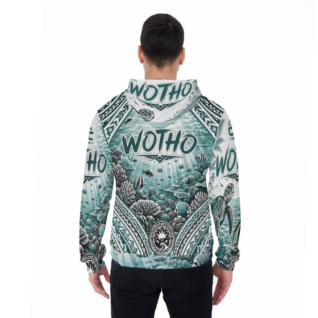 All-Over Print Men's Thicken Pullover Hoodie