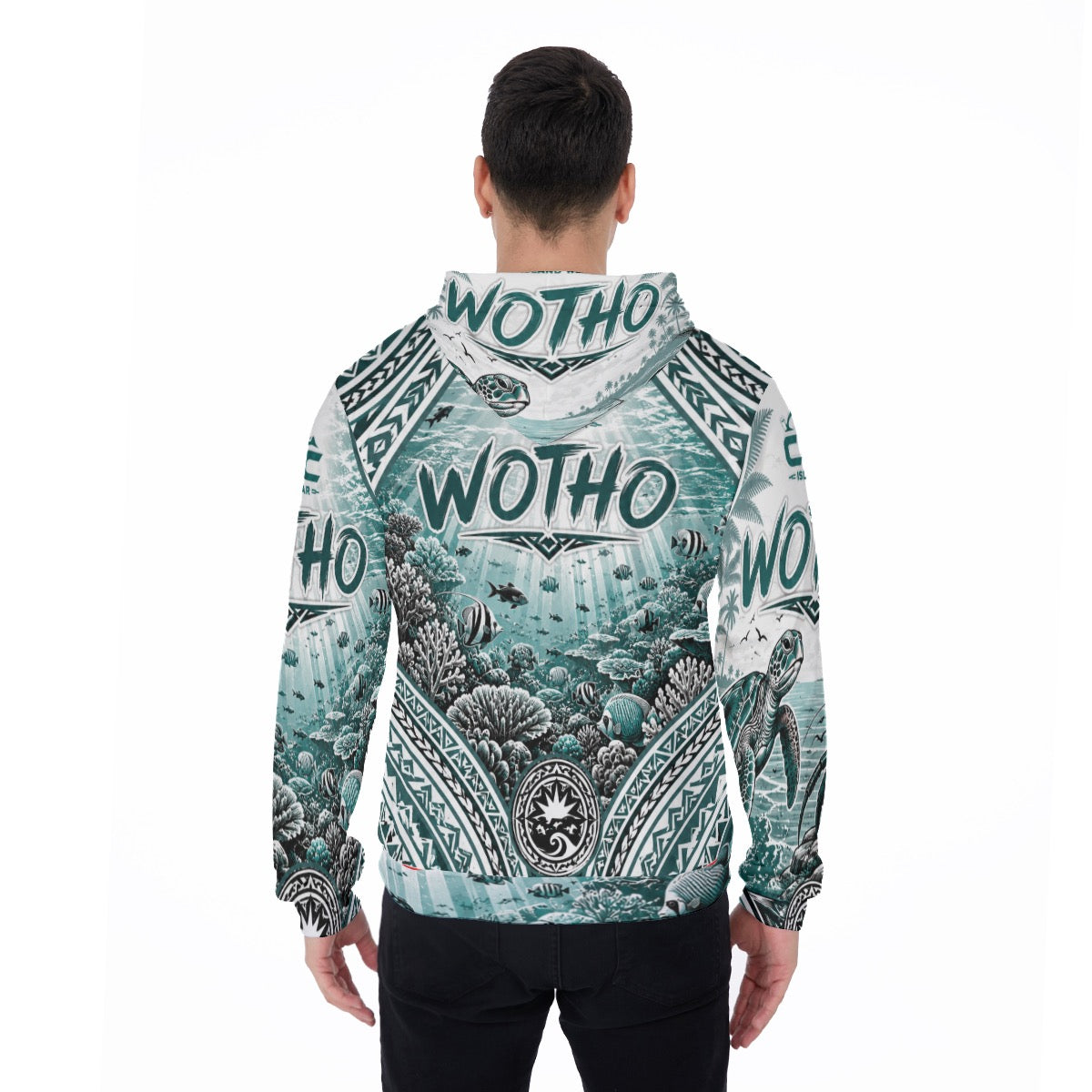 All-Over Print Men's Thicken Pullover Hoodie