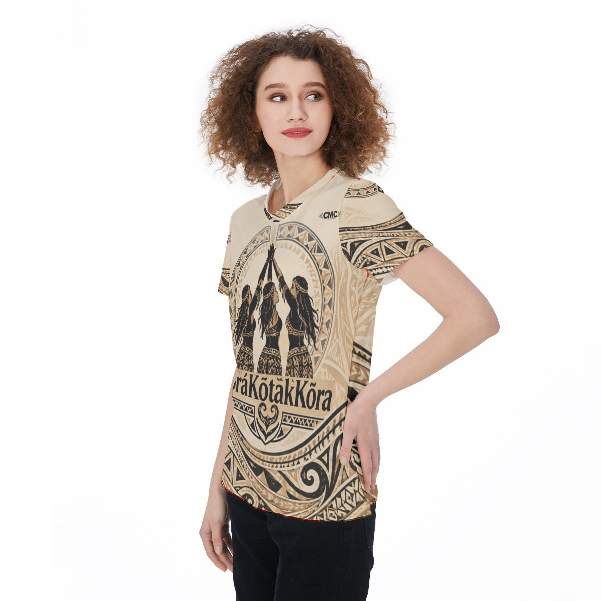 All-Over Print Round Neck T-Shirt