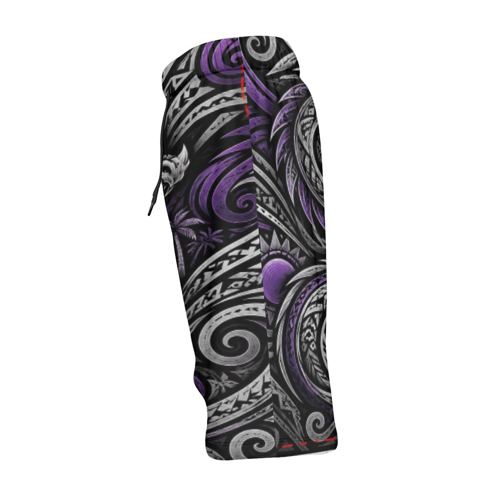 All-Over Print Men‘s Beach Shorts With Lining