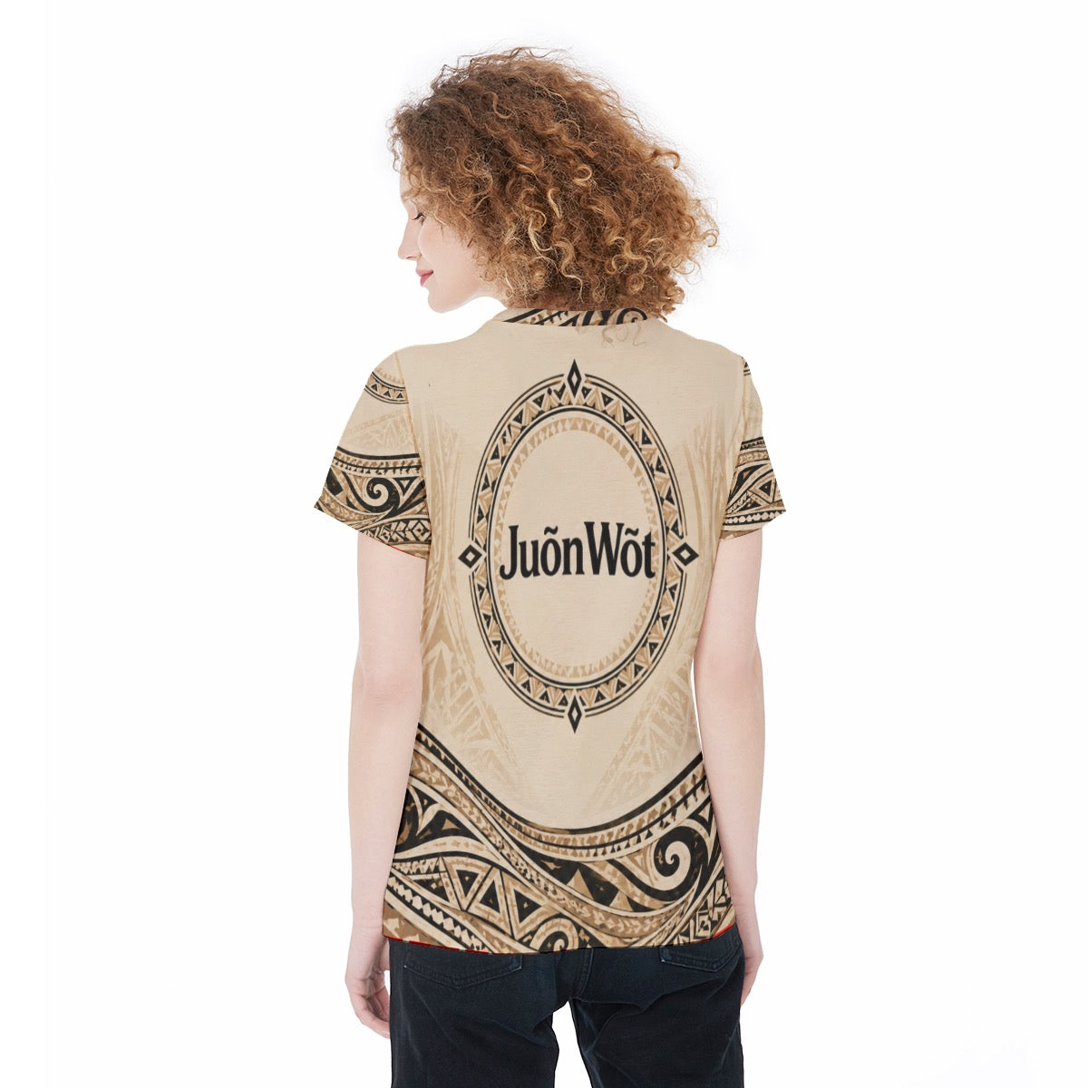 All-Over Print Round Neck T-Shirt