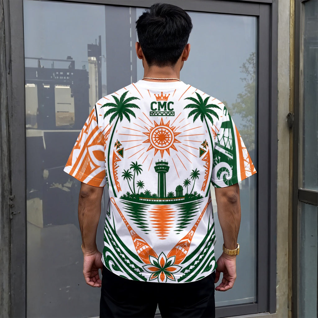 All-Over Print Unisex Drop-shoulder T-shirt|180GSM