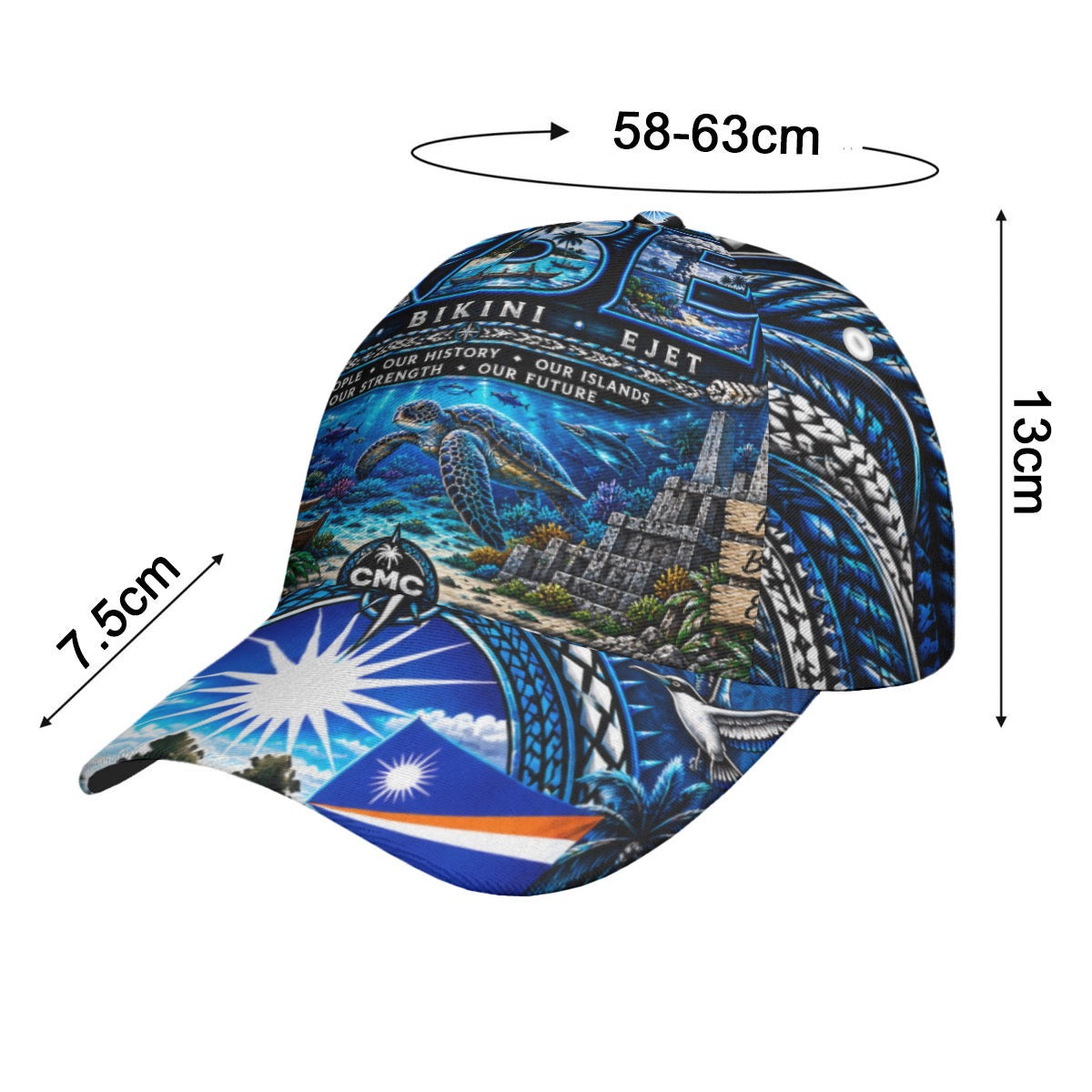 All-Over Print Peaked Cap
