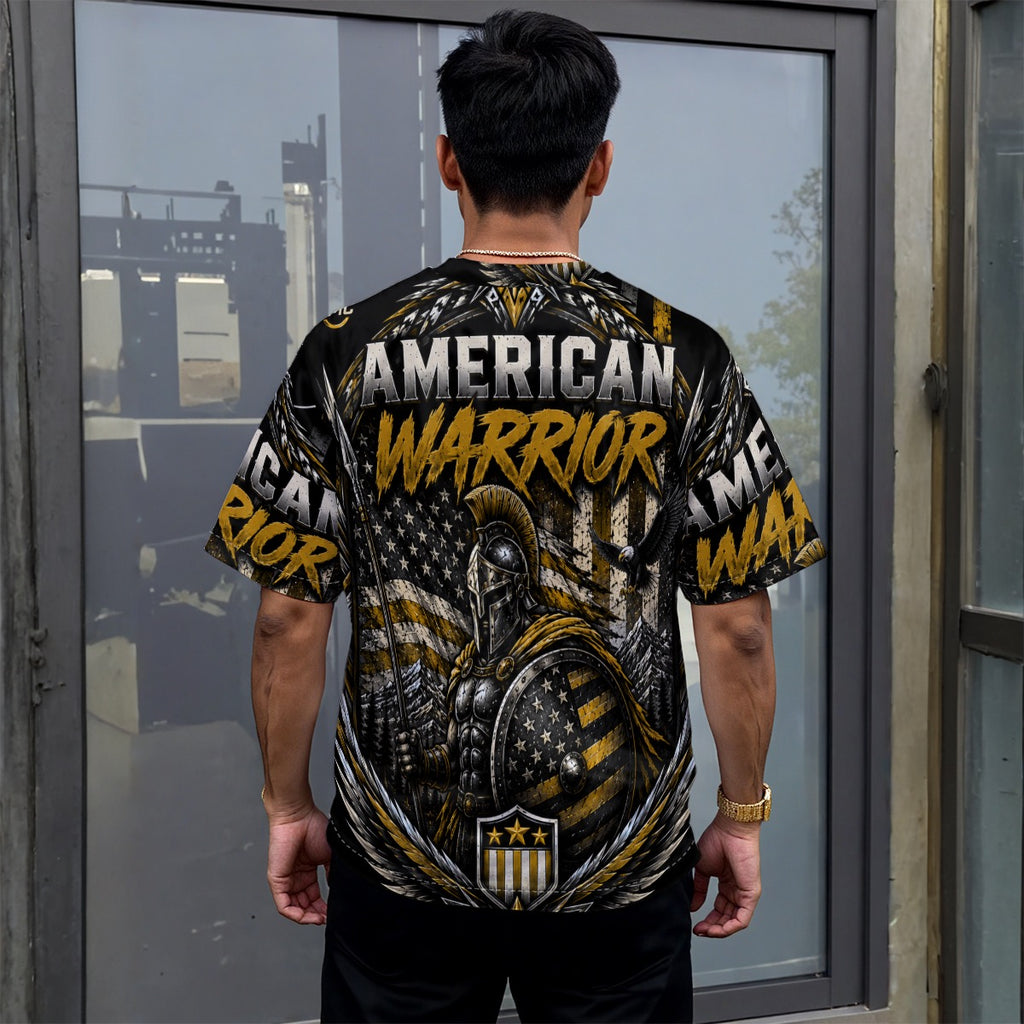 All-Over Print Unisex Drop-shoulder T-shirt|180GSM