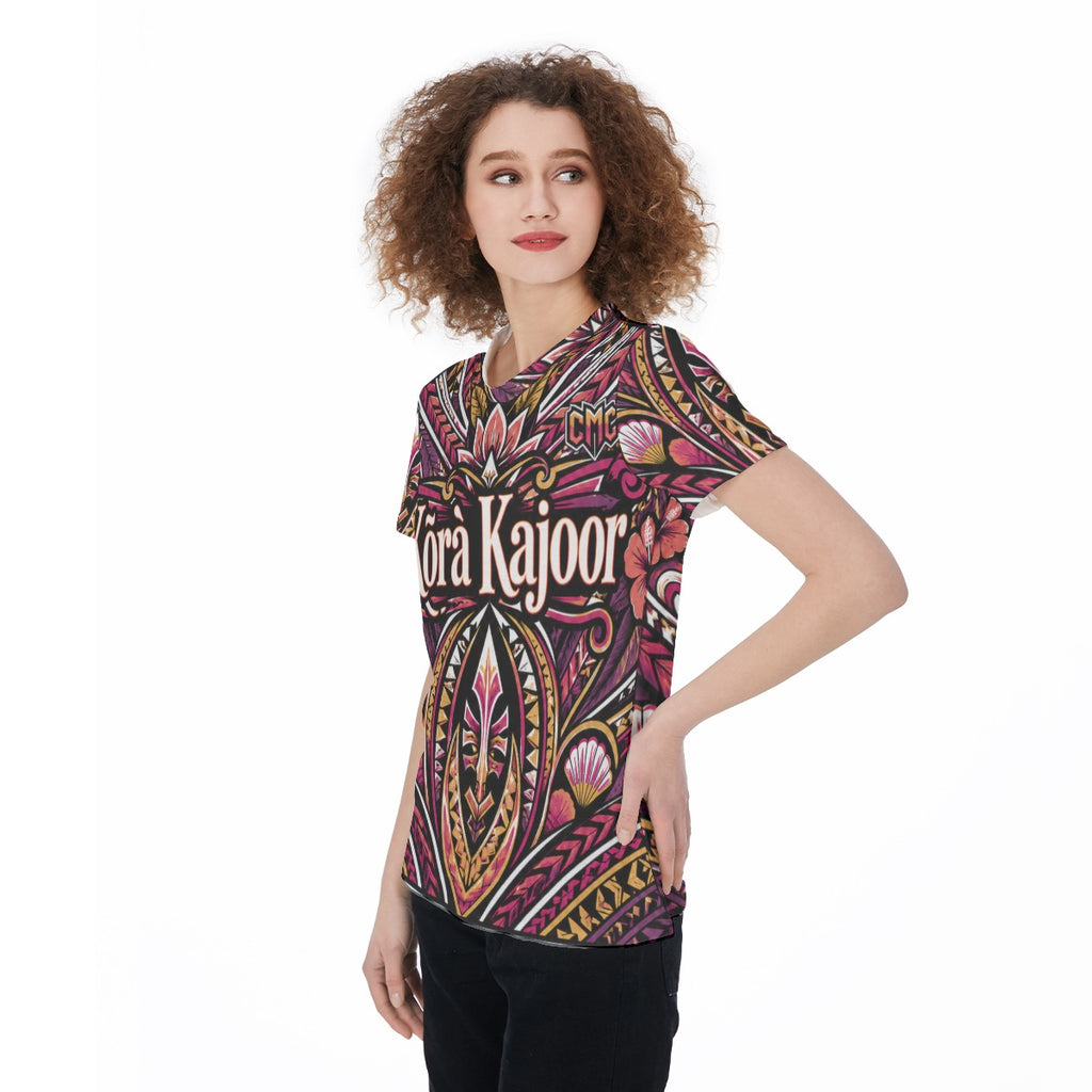 All-Over Print Round Neck T-Shirt