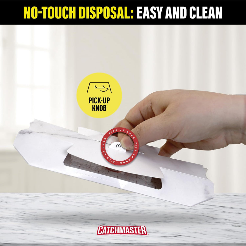 Catchmaster Roach Trap Glue Boards 10-Pk, Adhesive Bug Catcher, Scorpion, Spider, Cricket, & Cockroach Traps for Home, Bulk Glue Traps for House & Garage, Pest Control for Home