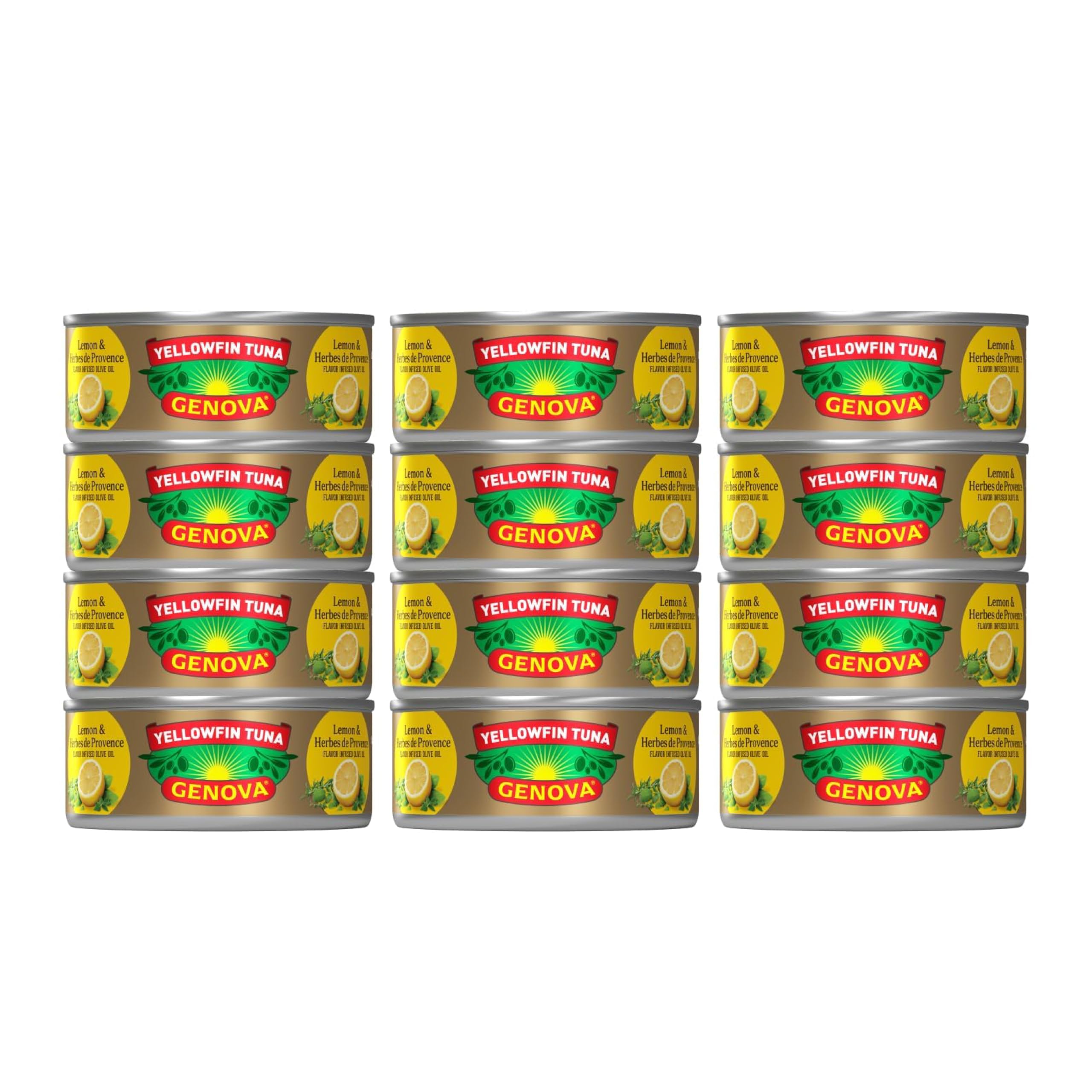 Genova Premium Yellowfin Tuna in Olive Oil, 5 Ounce Cans, 8-Pack – Nutrient Rich, High Protein Canned Tuna Fish - Delicious, Easy, Nutritious Ready to Eat Meals
