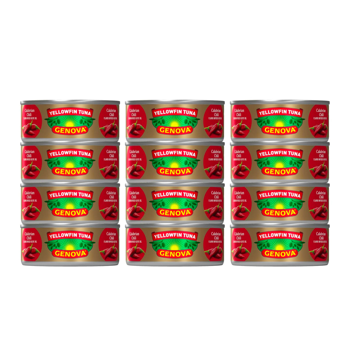Genova Premium Yellowfin Tuna in Olive Oil, 5 Ounce Cans, 8-Pack – Nutrient Rich, High Protein Canned Tuna Fish - Delicious, Easy, Nutritious Ready to Eat Meals
